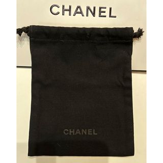 シャネル(CHANEL)のシャネル　巾着　ノベルティ　黒　ブラック(ポーチ)