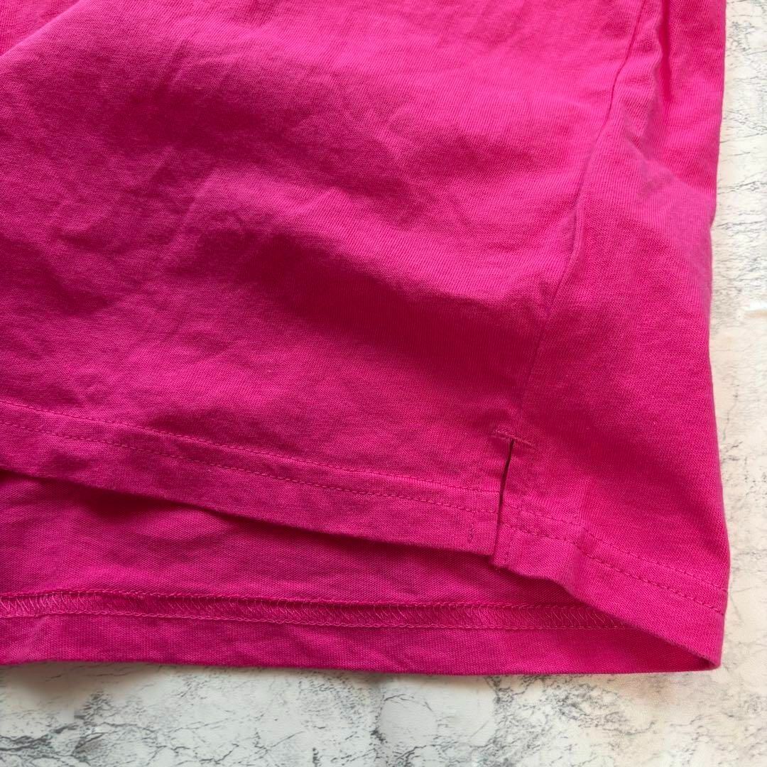GAP(ギャップ)の【GAP】ギャップ ラグランスリーブtシャツ 蛍光ピンク 差し色 推し活 XXS レディースのトップス(Tシャツ(半袖/袖なし))の商品写真
