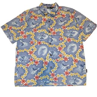 patagonia - パタゴニア　アロハシャツ　サーフィン　キッズXL メンズS-M相当　パタロハ