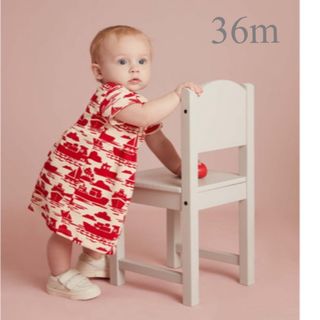 プチバトー(PETIT BATEAU)の新品 未使用 タグ付き プチバトー スウェット 半袖 ワンピース 36m (その他)