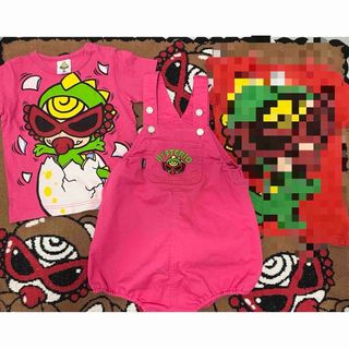 ヒステリックミニ(HYSTERIC MINI)のヒステリックミニ　ミニラ　Tシャツ サロペット　90センチ(Tシャツ/カットソー)