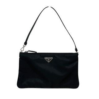 PRADA - 【PRADA】プラダ ミニバッグ 1NI545 ポーチ
 レディース ナイロン 黒 ブラック リナイロン Re-nylon
