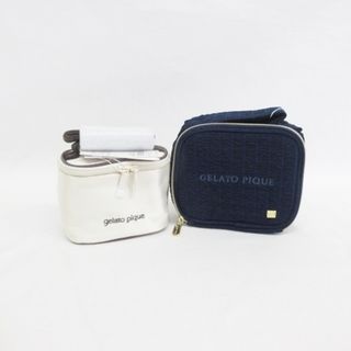 ジェラートピケ(gelato pique)のジェラートピケ gelato pique ポーチ 2点 ネイビー アイボリー(ポーチ)
