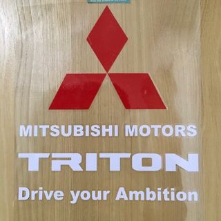 ミツビシ(三菱)の三菱  TRITON  スローガン  オリジナルステッカー(車外アクセサリ)