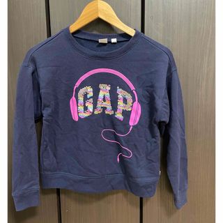 ギャップキッズ(GAP Kids)のGAP KIDS ネイビー トレーナー M(Tシャツ/カットソー)