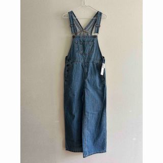 【新品】GU デニムサロペットストレートパンツ