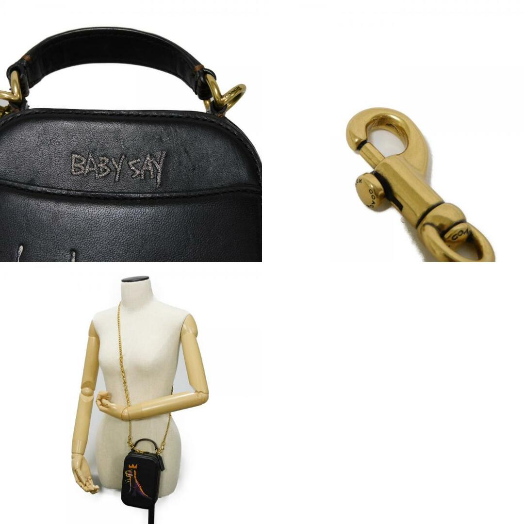 COACH(コーチ)のCOACH コーチ アリー カメラバッグ 王冠 レキシー 恐竜 ロゴ ステッチ カーフ スネーク マルチカラー 2WAY チェーン ハンド バッグ バスキア ブラック ショルダーバッグ 6913 レディースのバッグ(ショルダーバッグ)の商品写真