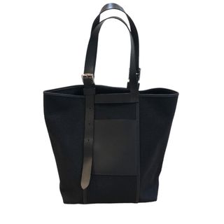 エルメス(HERMES)の　エルメス HERMES エトリヴィエールポケット ブラック トワル・レザー レディース ハンドバッグ(ハンドバッグ)