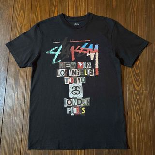 ステューシー(STUSSY)のstussy ステューシー  Tシャツ ブラック Lサイズ ストリート (Tシャツ/カットソー(半袖/袖なし))
