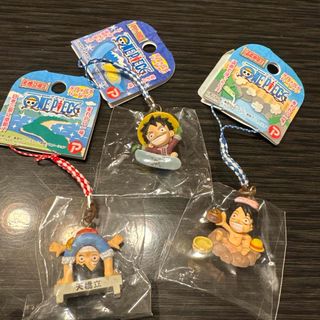 ワンピース(ONE PIECE)のワンピース ルフィ ストラップ 3点セット(ストラップ)