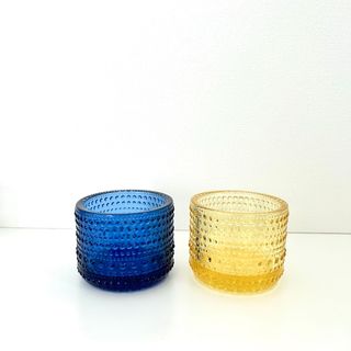 iittala - 新品イッタラ カステヘルミ キャンドルホルダー レモン ウルトラマリンブルー