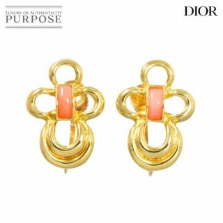 クリスチャンディオール(Christian Dior)のクリスチャン ディオール Christian Dior サンゴ イヤリング K18 YG イエローゴールド 750 珊瑚 CD 90239480 90276134(イヤリング)