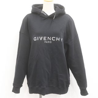 GIVENCHY - ITW6SLY8XVDC GIBENCHY ジバンシー メタルロゴ パーカー フーディー アウター トップス BMJ06R30AF 長袖 コットン 綿 メンズ ブラック 黒 サイズM