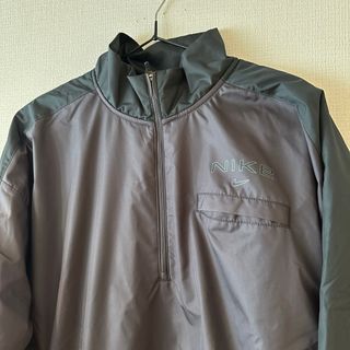 ナイキ(NIKE)のタグ付き未使用NIKEハーフジップブルゾンLブラウン(ブルゾン)