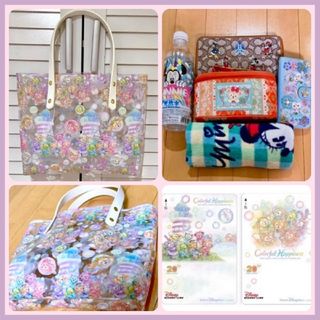 ディズニー(Disney)のクリアトートバッグ💕ダッフィーカラフルハピネス　ディズニートートバッグ(トートバッグ)