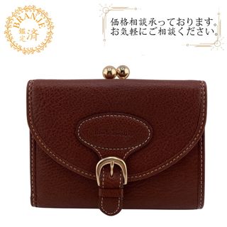 ポールスミス Paul Smith 二つ折り財布
 がま口 ブラウン(財布)