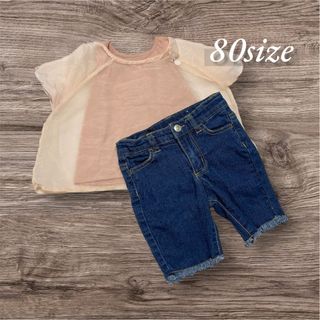 ‼️週末限定セール‼️重ね着トップス♡デニムショートパンツ♡セット売り(シャツ/カットソー)