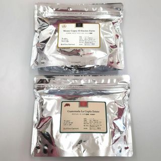 【未開封】珈琲きゃろっと (豆) ２種類 各200g(コーヒー)