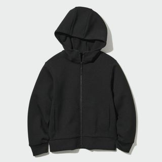 UNIQLO - 【新品】ウルトラストレッチドライスウェットフルジップパーカ (ブラック 150)