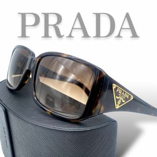 PRADA - 【極美品】PRADA sunglasses gold brown logo