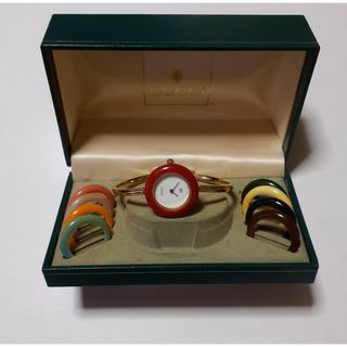 グッチ(GUCCI)のグッチチェンジベゼルレディース時計～ジャンク品(腕時計)