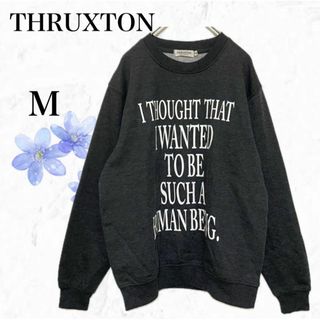 THRUXTON（スラクストン）スウェット　ロゴトレーナー　裏起毛　ユニセックス(トレーナー/スウェット)