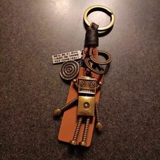 キーホルダー　レザー　キーリング　古着　ストリート　アメカジ　 ロック　ポップ(キーホルダー)