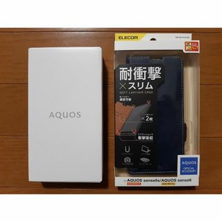 【新品・未開封】AQUOS sense6s ブラック（ケース付き）①