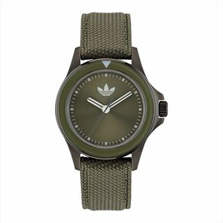 アディダス(adidas)の★アディダス 腕時計 メンズ キャンバス 革 レザー AOFH23017(腕時計(アナログ))