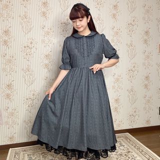 しまむら - しまむら　青木美沙子　ワンピース　ダークグレー
