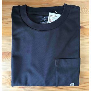 ムジルシリョウヒン(MUJI (無印良品))の無印良品　メンズ 涼感ＵＶカット ワイド半袖Ｔシャツ サイズXＬ・黒(Tシャツ/カットソー(半袖/袖なし))