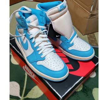 Jordan Brand（NIKE） - NIKE AIR JORDAN 1 HIGH OG UNC ブルー