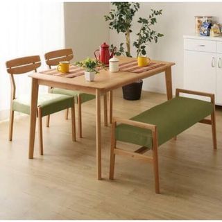 ニトリ - 4人用　120cmニトリダイニングテーブル DT ALNUS 12080 LBR