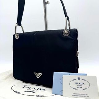 PRADA - 【超美品・付属品完備✨】プラダ ワンショルダーバッグ ナイロン 三角ロゴ 黒