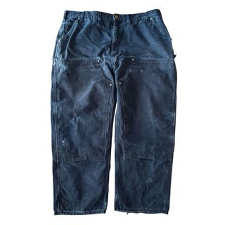 carhartt - 希少　USA製 carhartt カーハート　ダブルニー　ブラック　W44