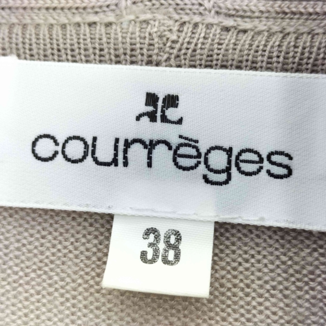 Courreges(クレージュ)のcourreges(クレージュ) アクリルウール ボタンレス ロングカーディガン レディースのトップス(カーディガン)の商品写真