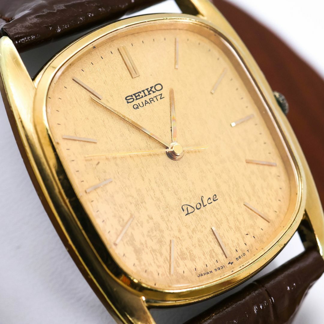 SEIKO(セイコー)の稼働 SEIKO Dolce 腕時計 アンティーク SGP30 レザー1428 メンズの時計(腕時計(アナログ))の商品写真