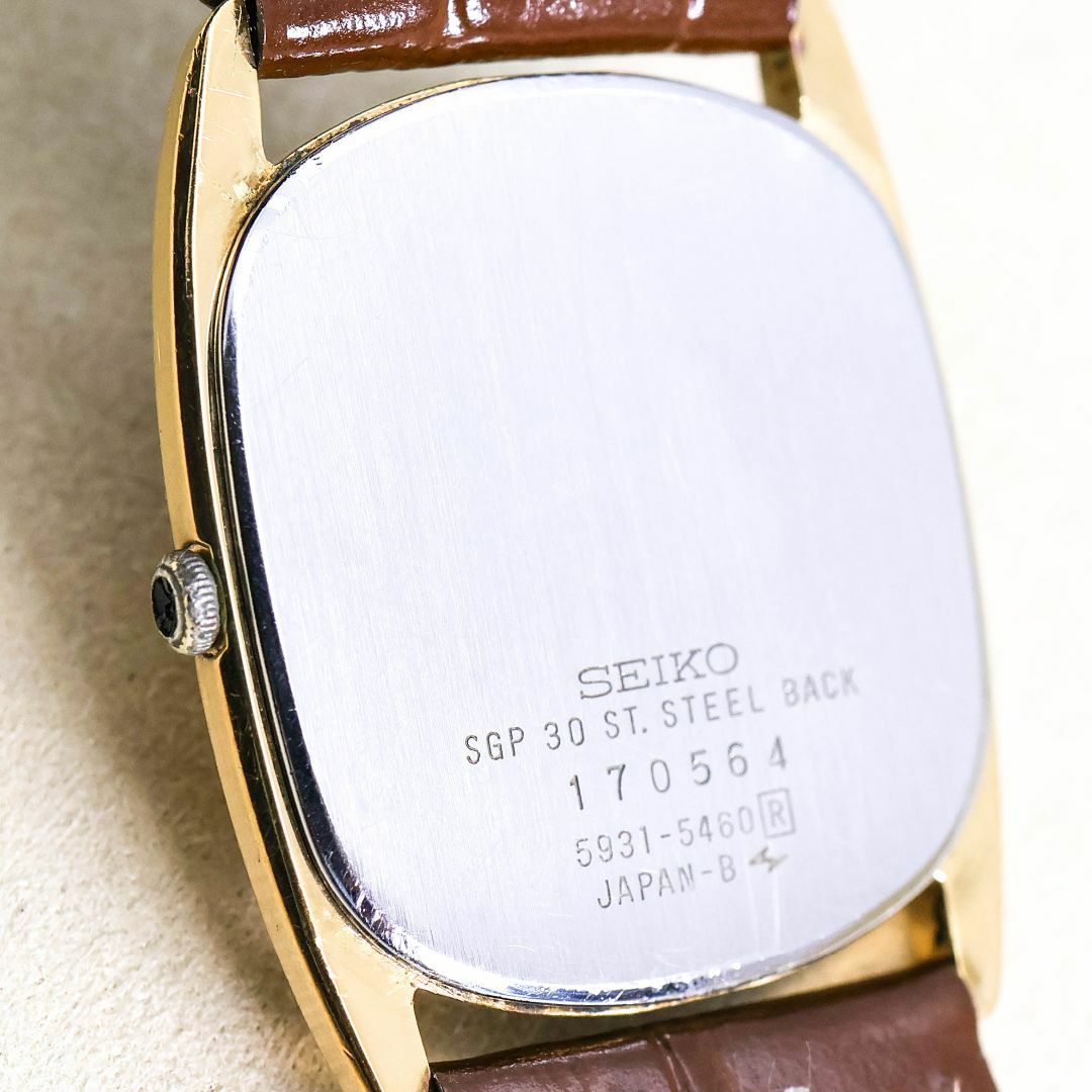 SEIKO(セイコー)の稼働 SEIKO Dolce 腕時計 アンティーク SGP30 レザー1428 メンズの時計(腕時計(アナログ))の商品写真