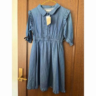 リズリサ(LIZ LISA)の新品　LIZ LISA デニムワンピース(ひざ丈ワンピース)