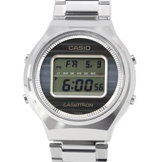 カシオ(CASIO)のカシオ カシオトロン 復刻限定モデル TRN-50-2AJR 電波ソーラー CASIO 腕時計 ブルー文字盤(腕時計(デジタル))