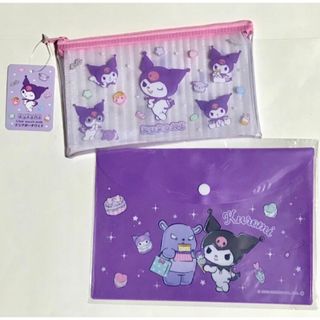 サンリオ - サンリオ💜クロミ💜A5スナップケース&クリアポーチワイド💜ビニールポーチ２種💜