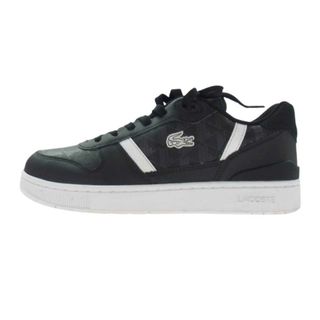 ラコステ(LACOSTE)のLACOSTE ラコステ T-CLIP SET 224 1 SMA コートシューズ レザー スニーカー ブラック系 27cm【中古】(スニーカー)
