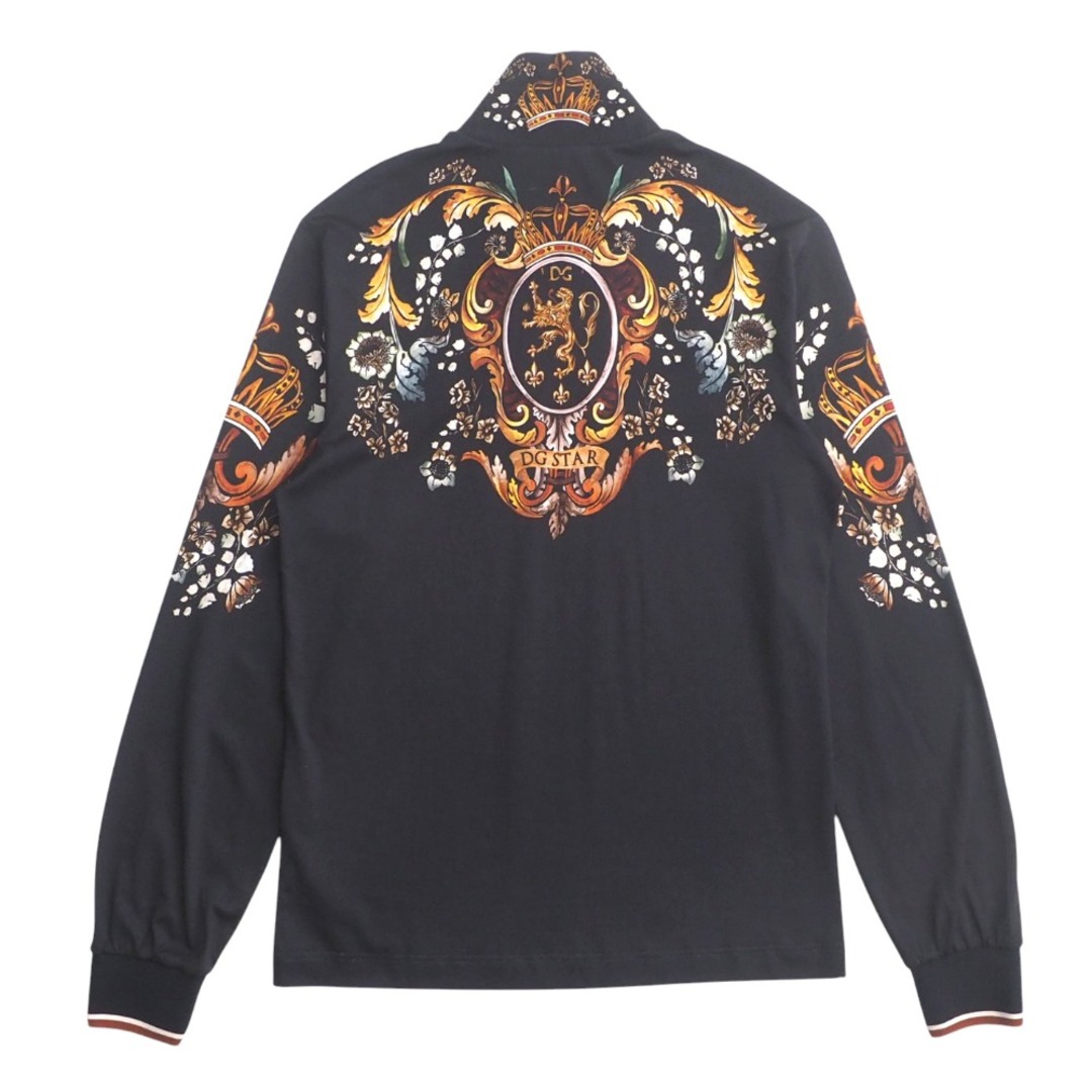 DOLCE&GABBANA(ドルチェアンドガッバーナ)の■美品■DOLCE&GABBANA ドルチェアンドガッバーナ カットソー サイズ46 DGSTAR ハイネック ハーフジップ トップス 花柄 長袖 イタリア製 ブランド古着【中古】20250514/RA4670 メンズのトップス(Tシャツ/カットソー(七分/長袖))の商品写真