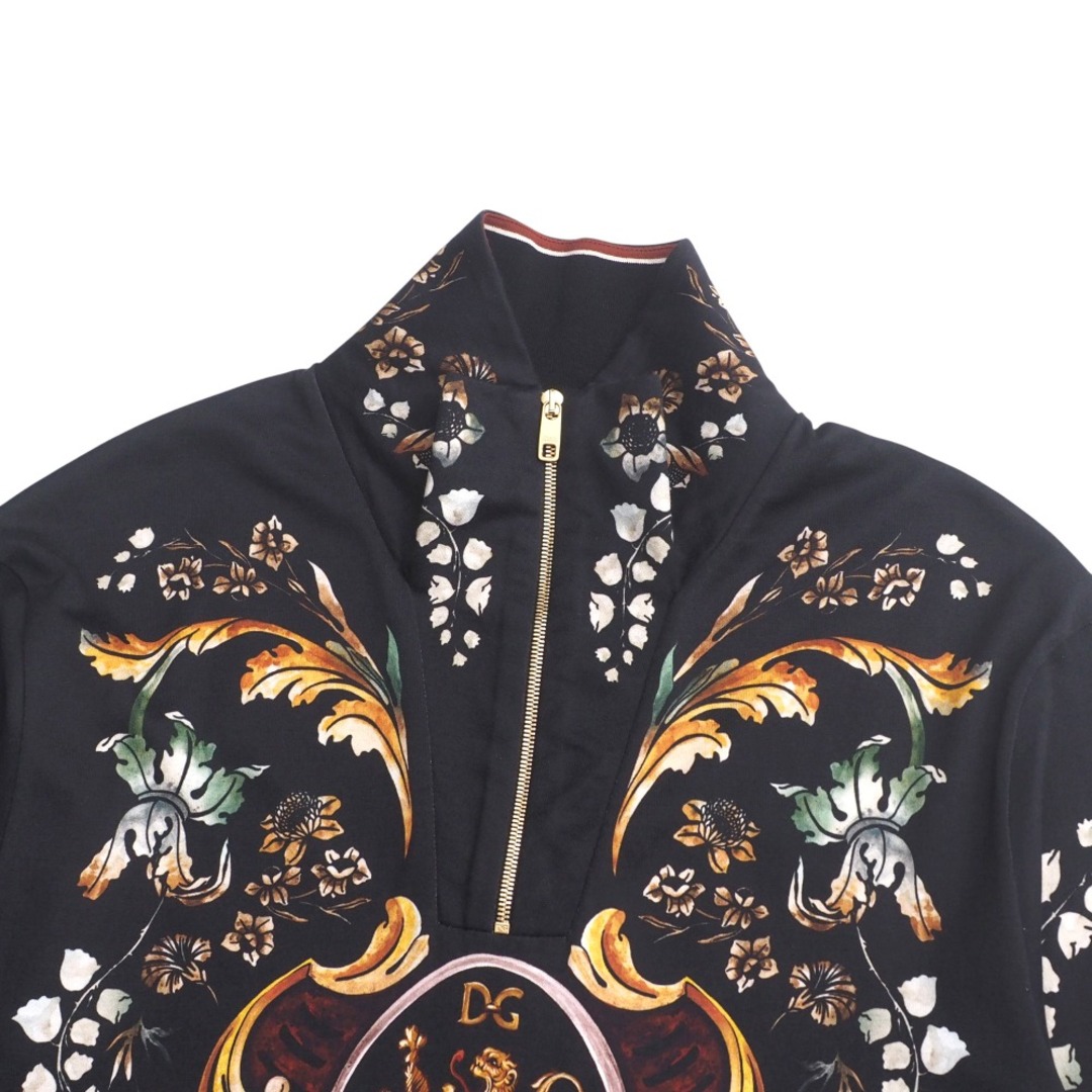 DOLCE&GABBANA(ドルチェアンドガッバーナ)の■美品■DOLCE&GABBANA ドルチェアンドガッバーナ カットソー サイズ46 DGSTAR ハイネック ハーフジップ トップス 花柄 長袖 イタリア製 ブランド古着【中古】20250514/RA4670 メンズのトップス(Tシャツ/カットソー(七分/長袖))の商品写真