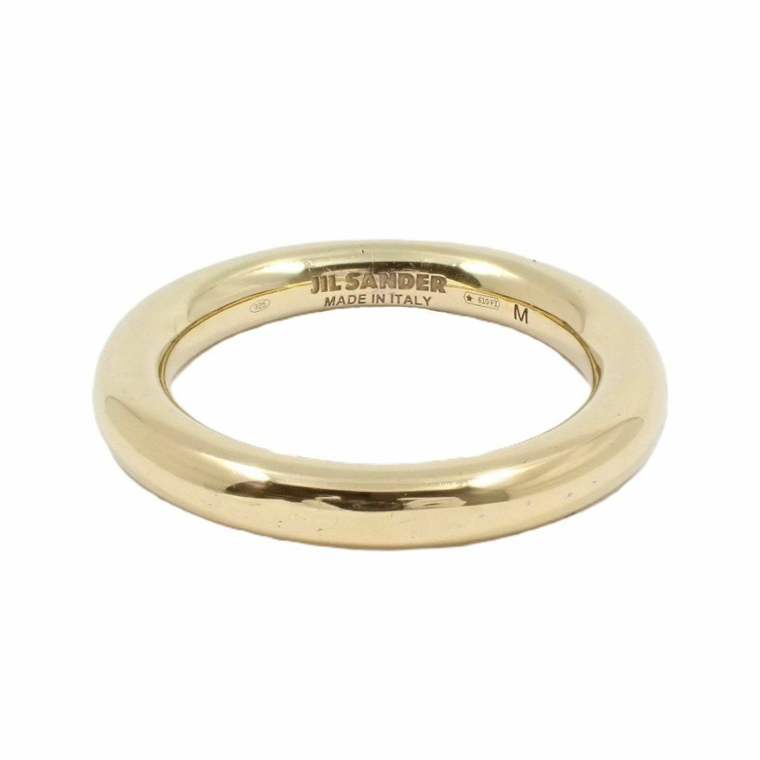 JIL SANDER(ジルサンダー)のJIL SANDER ジルサンダー クラシック リング 指輪 シルバー925 ゴールドGP Mサイズ 22号 メンズのアクセサリー(リング(指輪))の商品写真