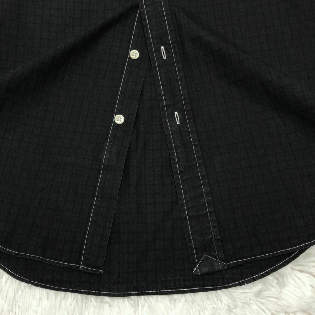 Ralph Lauren(ラルフローレン)のラルフローレン BD長袖シャツ ポニー刺繍 ブラック チェック 春秋 f67 レディースのトップス(シャツ/ブラウス(長袖/七分))の商品写真