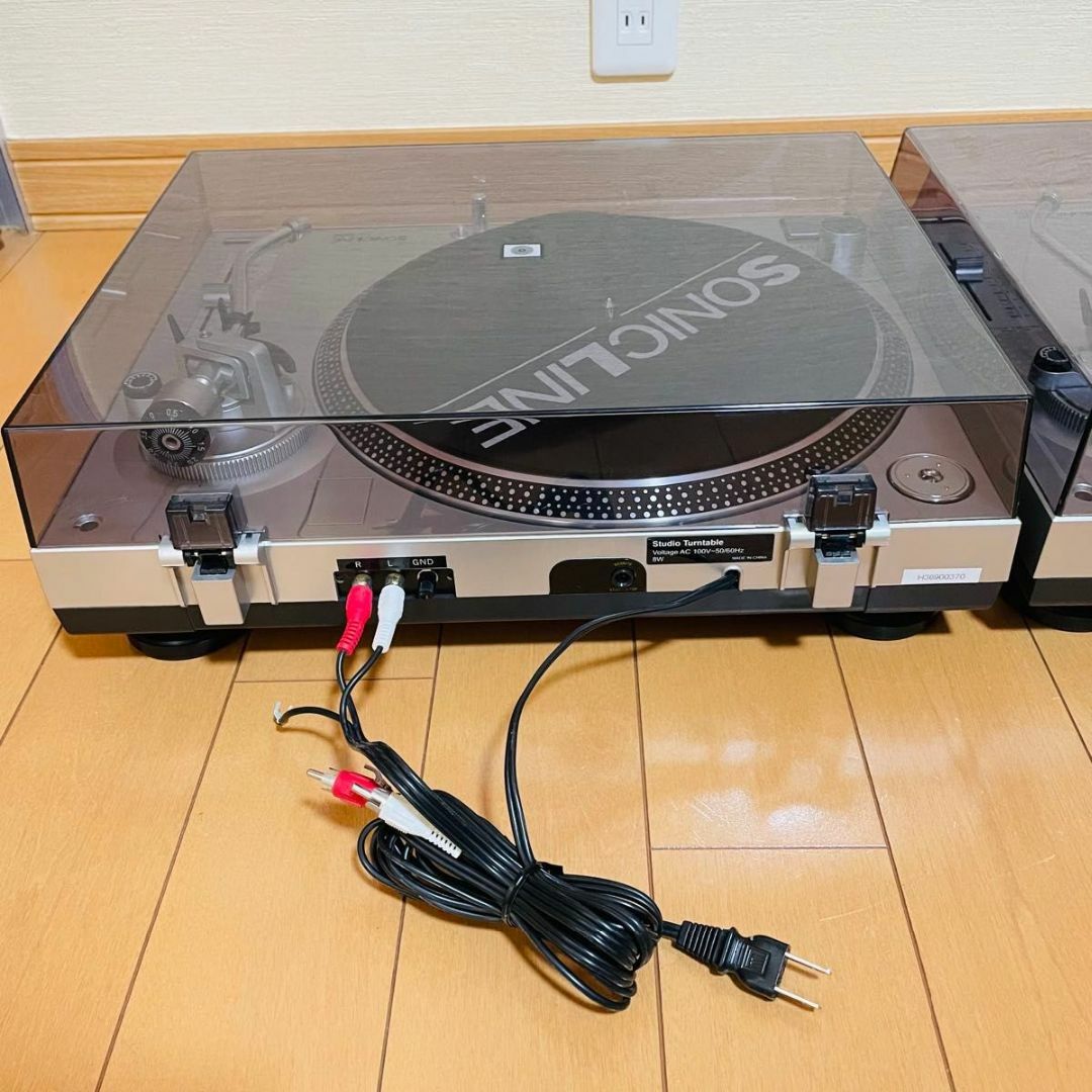 【極美品】SONICLINE SL-BDT ターンテーブル　2台セット 楽器のDJ機器(ターンテーブル)の商品写真