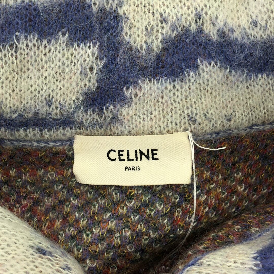 CELINE(セリーヌ)のセリーヌ CELINE ニットパーカー ニット 衣料品 トップス ナイロン メンズ マルチカラー 【中古】 メンズのトップス(ニット/セーター)の商品写真