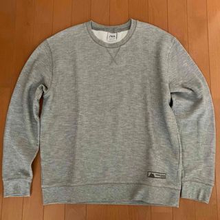 ZARA - ZARA スウェット トレーナー ストライプ柄 グレー サイズL