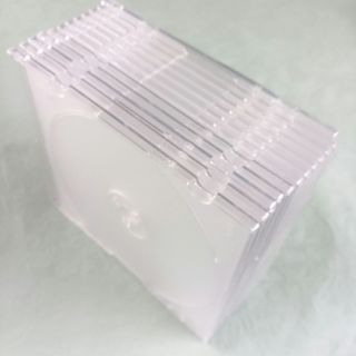 CD / DVD　5㎜ 空ケース　透明　10枚セット(CD/DVD収納)